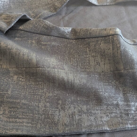 Calvin Klein Metallic Textured Pants Legging - Size M - Picture 6 of 10